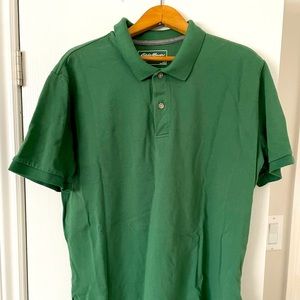 Large Eddie Bauer Classic Fit Polo - Green